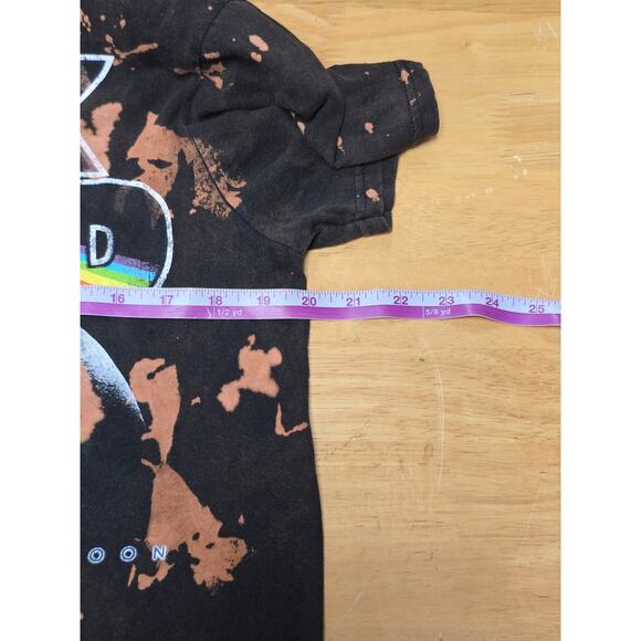 Pink Floyd Shirt Dark Side of the Moon Brown Bleached Band Medium - Picture 6 of 7